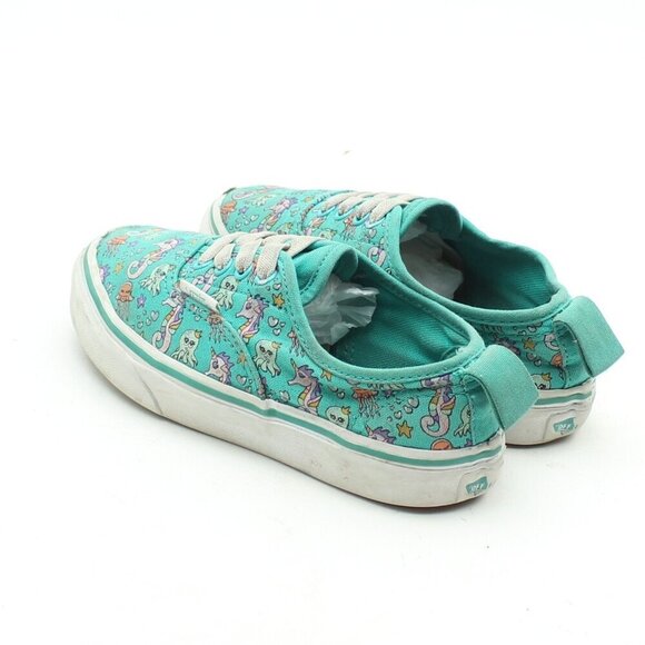 Vans Little Girls Green Lace Up Sneakers - Picture 6 of 11